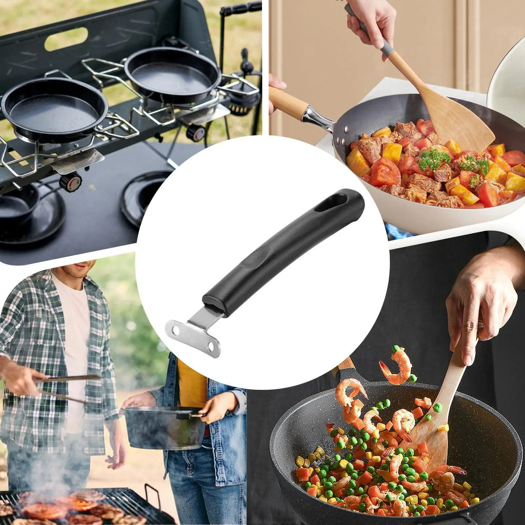Detachable Frying Pan Handle – Heat-Resistant Pot Gripper Cookware Handle Axl