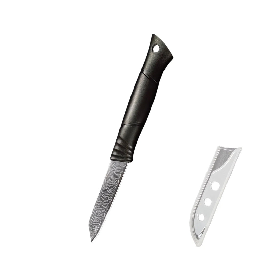 Damascus VG10 Paring Knife – Sharp Fruit & Vegetable Knife Damascus Paring Knife Axl Black peel knife China Mainland