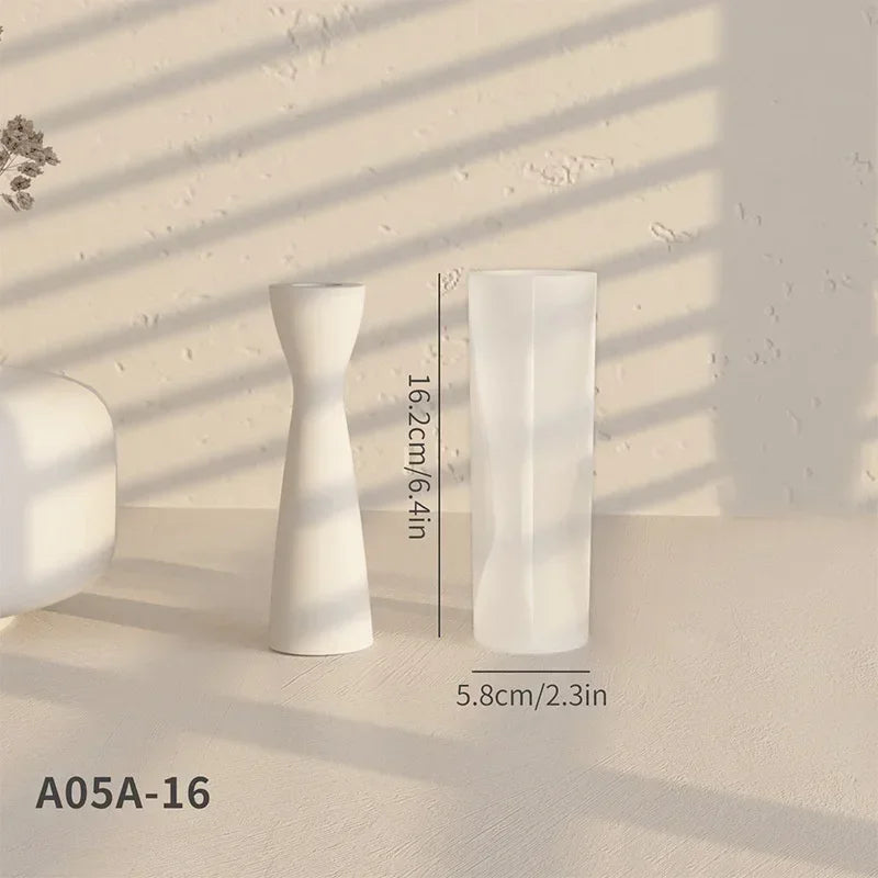 Silicone Candle Holder Mold – DIY Resin & Plaster Mould Silicone Craft Mold Axl