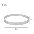Perforated Stainless Steel Tart & Flan Ring Molds – 5 Sizes Tart Baking Mold Axl 20CM