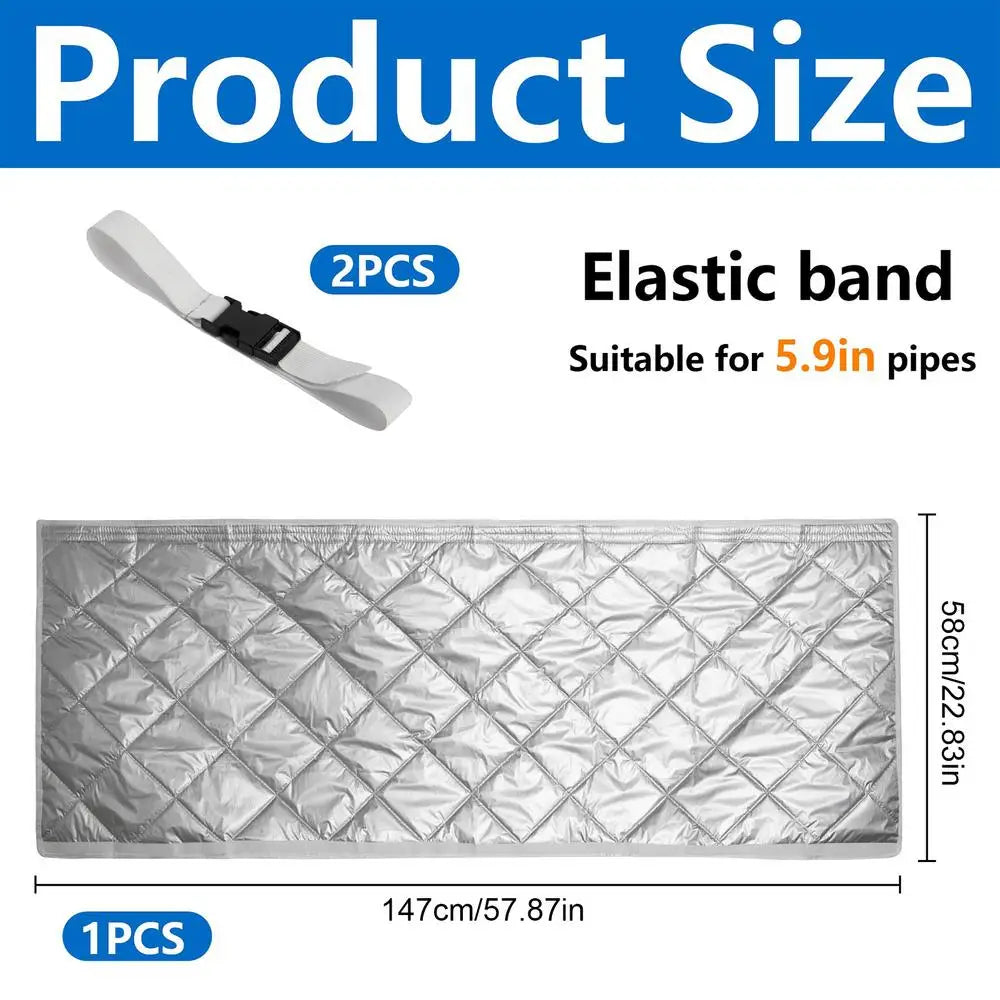 AC Insulated Hose Wrap Cover – 5.9" Exhaust Duct Protector AC Hose Cover Axl As show