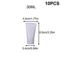 10-Pack Empty Refillable Squeeze Tubes | Flip Top 15–100ml Refillable Cosmetic Tubes Axl C
