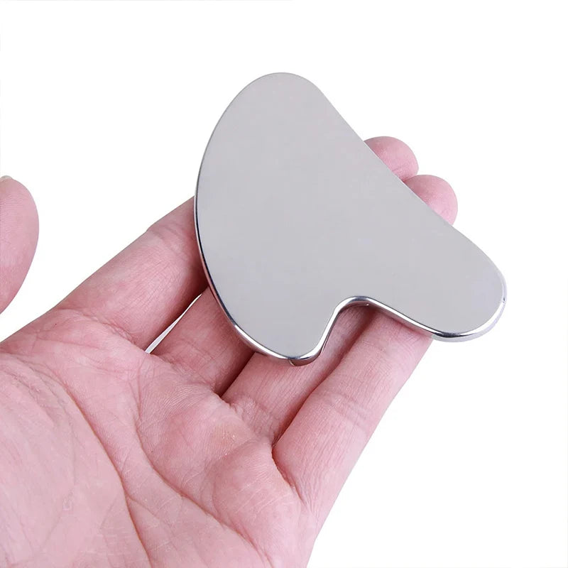 Stainless Steel Facial Massage Scraper – Face & Body Gua Sha Facial Massage Scraper Axl