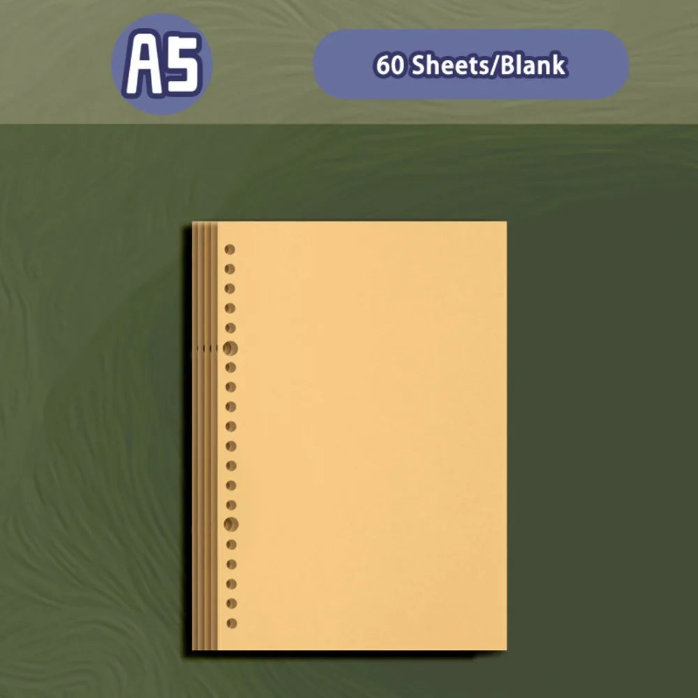 A5/A6 Loose-Leaf PU Leather Notebook – Travel Journal & Diary Loose-Leaf Notebook Axl A5 Refills 02