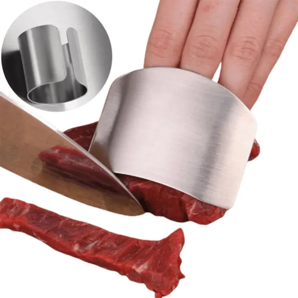 2-Pack Stainless Steel Finger Guard – Kitchen Cutting Protector Kitchen Finger Guard Axl