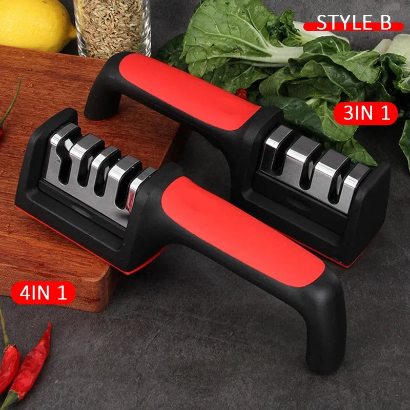 3/4-Stage Handheld Knife Sharpener – Diamond, Ceramic & Carbide Knife Sharpener Axl