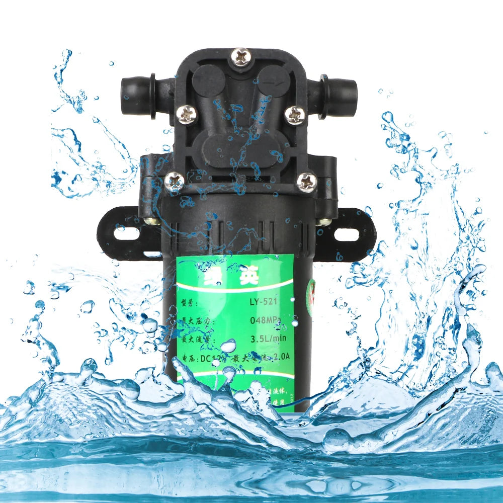 DC12V Micro Diaphragm Water Pump 3.5L/min High Pressure Diaphragm Water Pump Axl