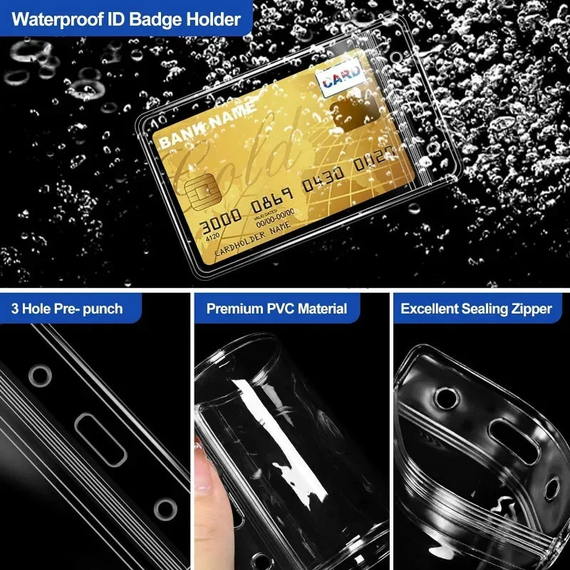 Waterproof Transparent Card Sleeves 10/30 PCS – ID & Credit Card Protective Sleeve Axl