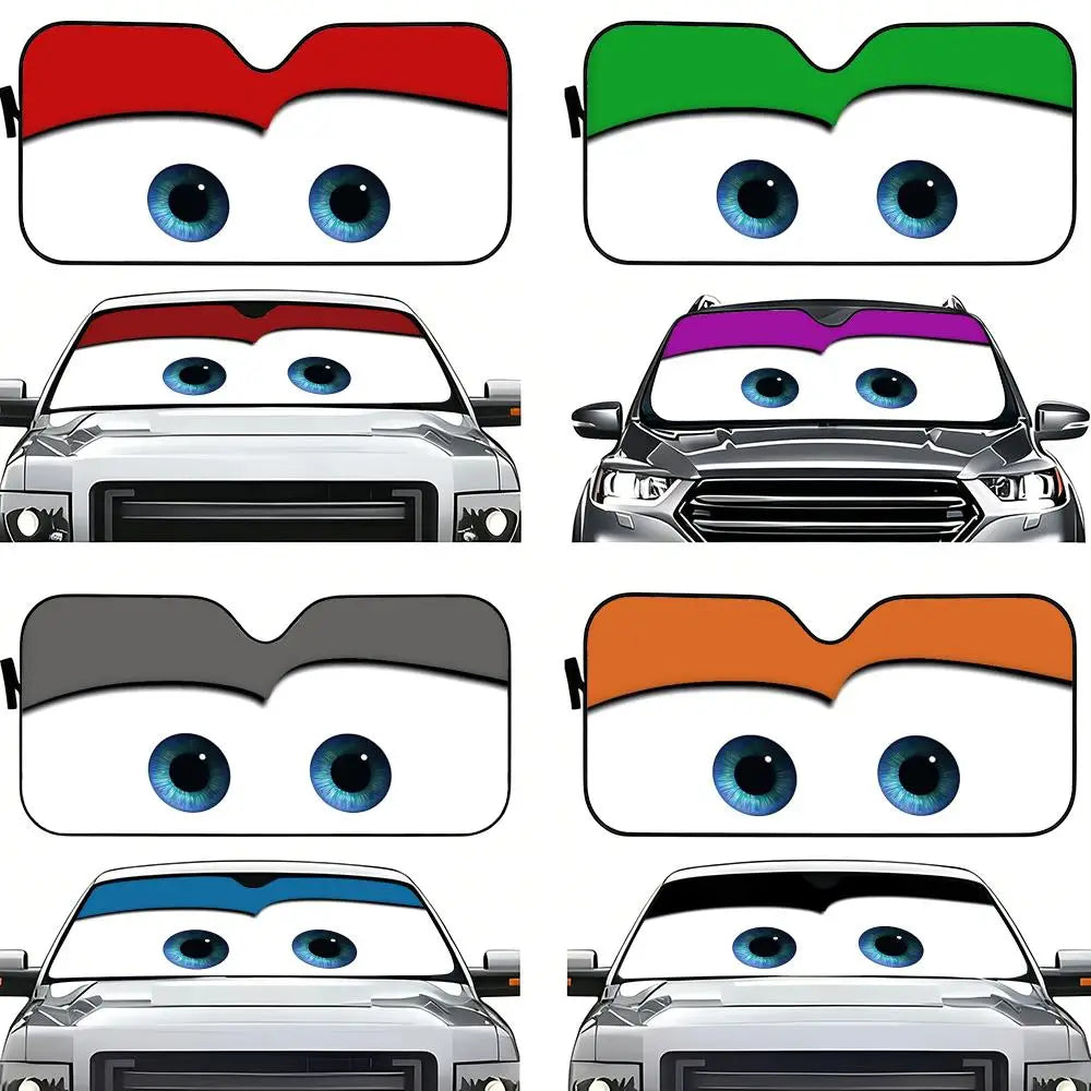 Cartoon Foldable Car Windshield Sunshade – UV Sun Block Cover Car Windshield Sunshade Axl