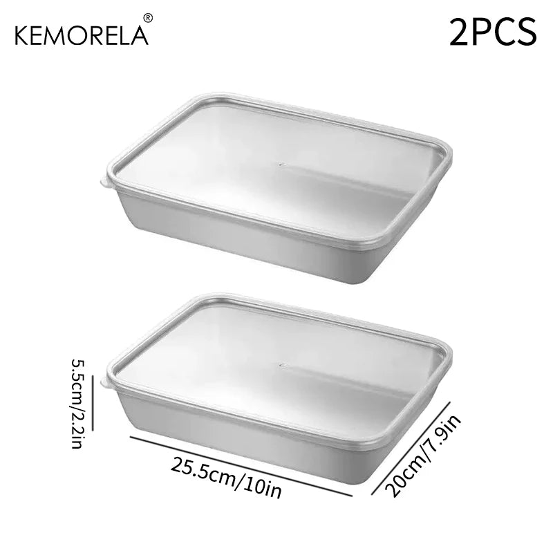Stainless Steel Food Storage Containers Set with Lids | 1–6 PCS Food Storage Containers Axl 2PCS