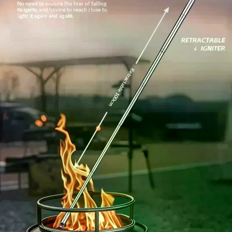 Retractable 100cm USB Arc Lighter – BBQ & Kitchen Igniter Electric Arc Lighter Axl