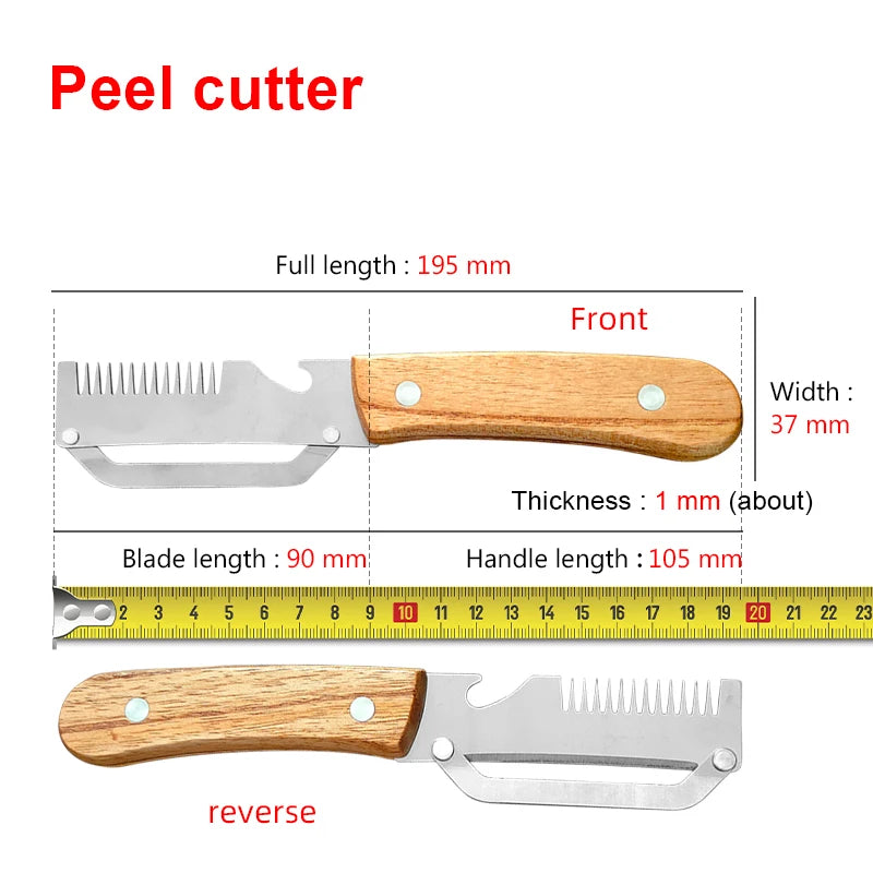 Stainless Steel Vegetable Peeler with Wooden Handle Vegetable Peeler Axl