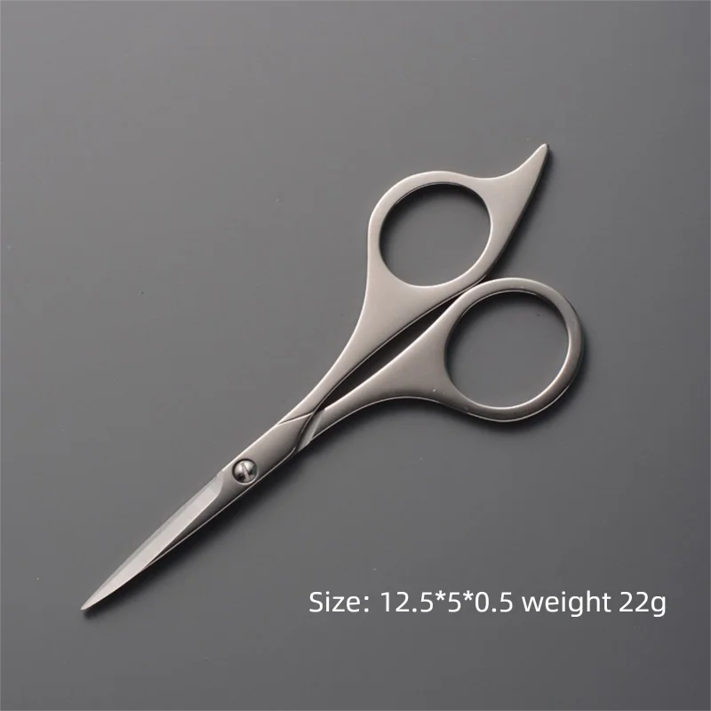 Serrated Stainless Steel Grooming Scissors – Beard & Eyebrow Grooming Scissors Axl