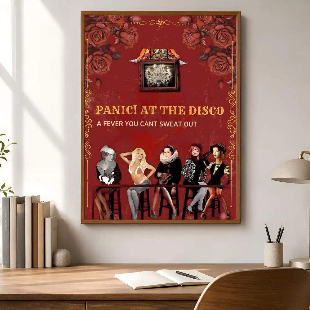 Panic! at the Disco Waterproof PVC Wall Poster – Peel & Stick Wall Poster Axl