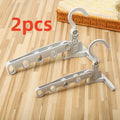 2-Pack Foldable 5-Hook Clothes Hanger – Travel & Space-Saving Clothes Hanger Axl 2pcs