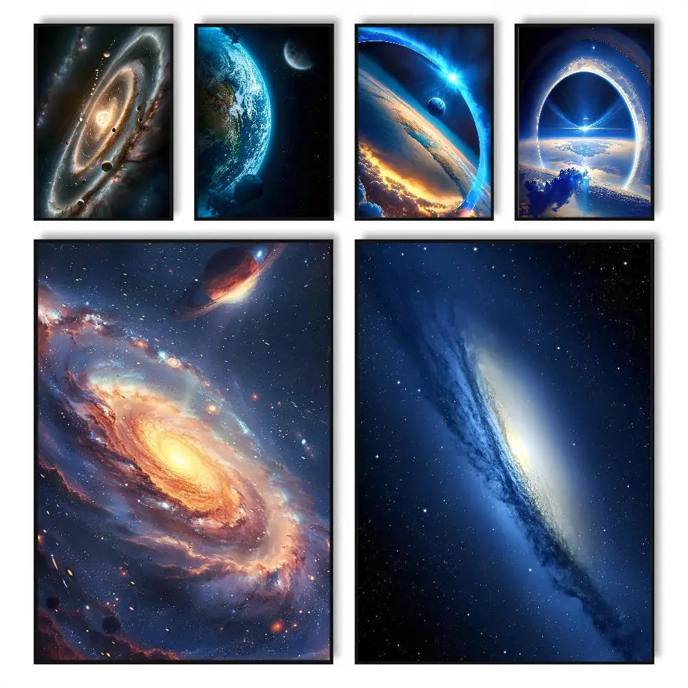 Universe Space HD Wall Poster – Self-Adhesive & Waterproof Wall Art Poster Axl
