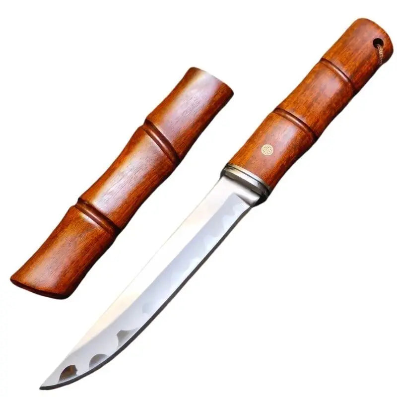 SKD-11 Carbon Steel Boning Knife – 62HRC Sharp Blade & Wood Sheath Boning Knife Axl 1pcs