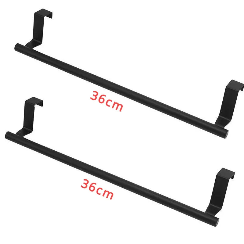 Over Cabinet Door Towel Rack – Punch-Free Stainless Steel Bar Cabinet Door Towel Rack Axl 2Pcs L-3687