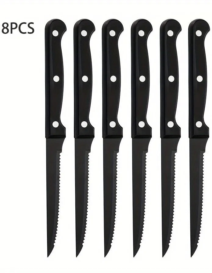 Steak Knives Set 4/6/8/16 Pcs – Serrated Stainless Steel Steak Knife Set Axl 8 Pcs Steak Knife China Mainland