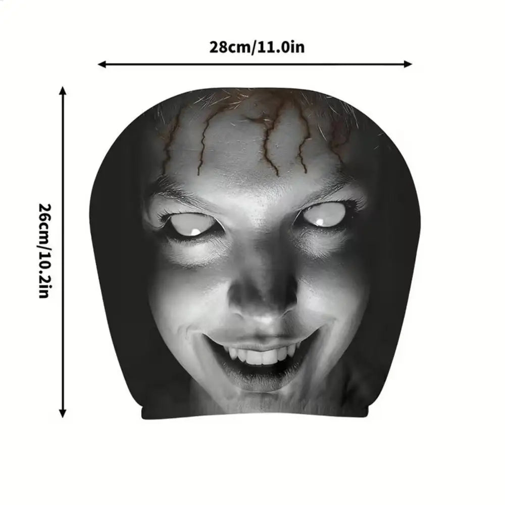 Halloween Spooky Face Car Headrest Covers – 2 Pack Universal Car Headrest Cover Axl B