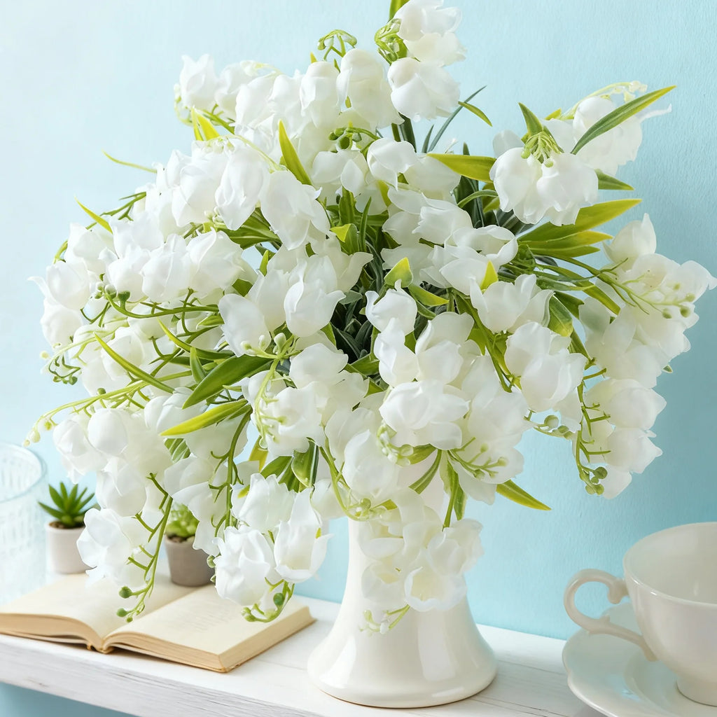 Artificial Canterbury Bell Flowers 5/10 Pc – Wedding Décor Artificial Flowers Axl