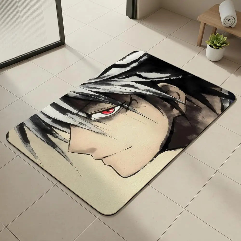 Nurarihyon no Mago Anime Diatomite Bath Mat – Quick Dry Anime Bath Mat Axl White6 50x80cm