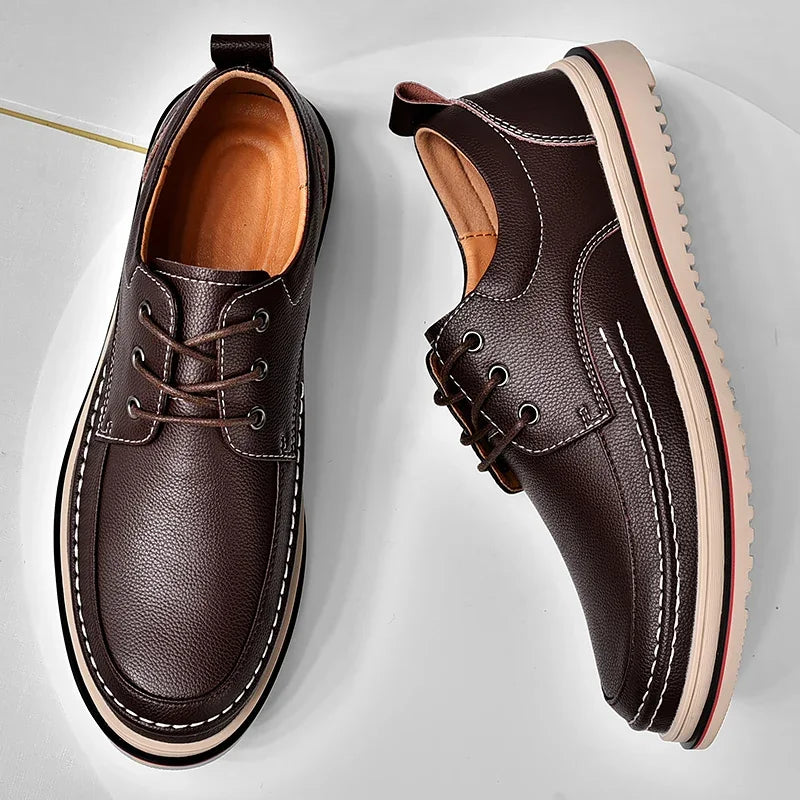 Men's Handmade Leather Derby Dress Shoes | Business Loafers Men's Derby Shoes Axl