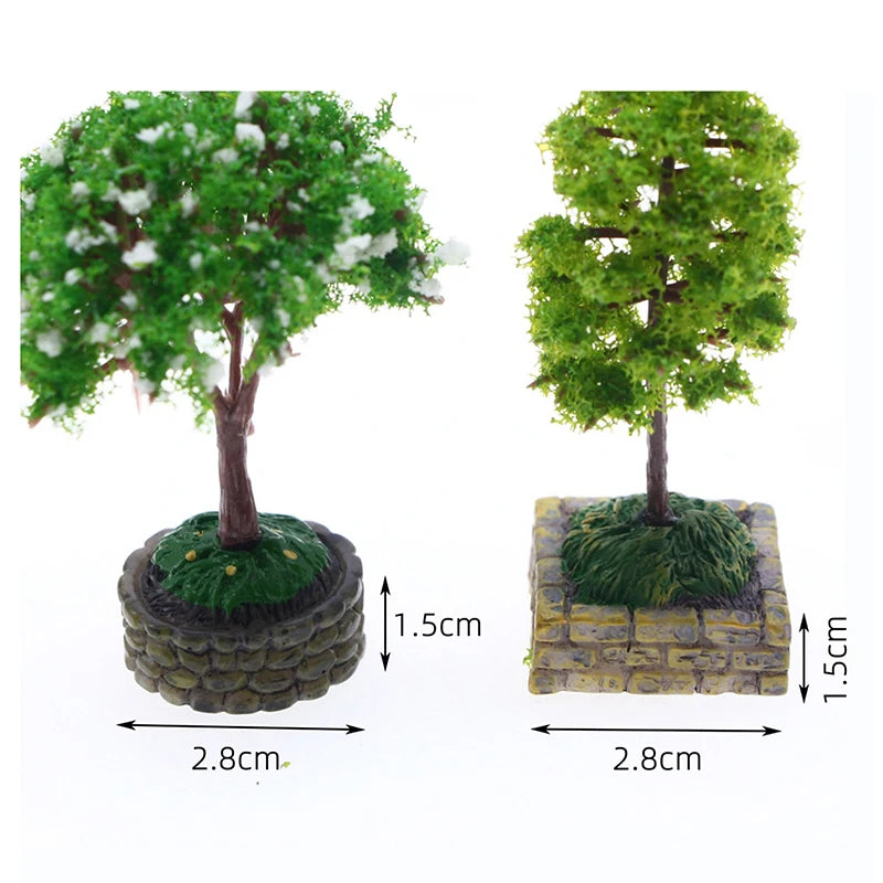 1:12 Dollhouse Mini Flower Tree | Micro Landscape Decor Prop Dollhouse Miniature Axl