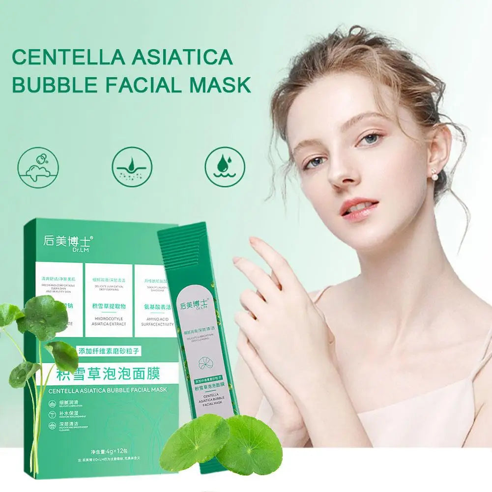 Centella Asiatica Bubble Face Mask – Pore Minimizing 12 Pack Bubble Face Mask Axl