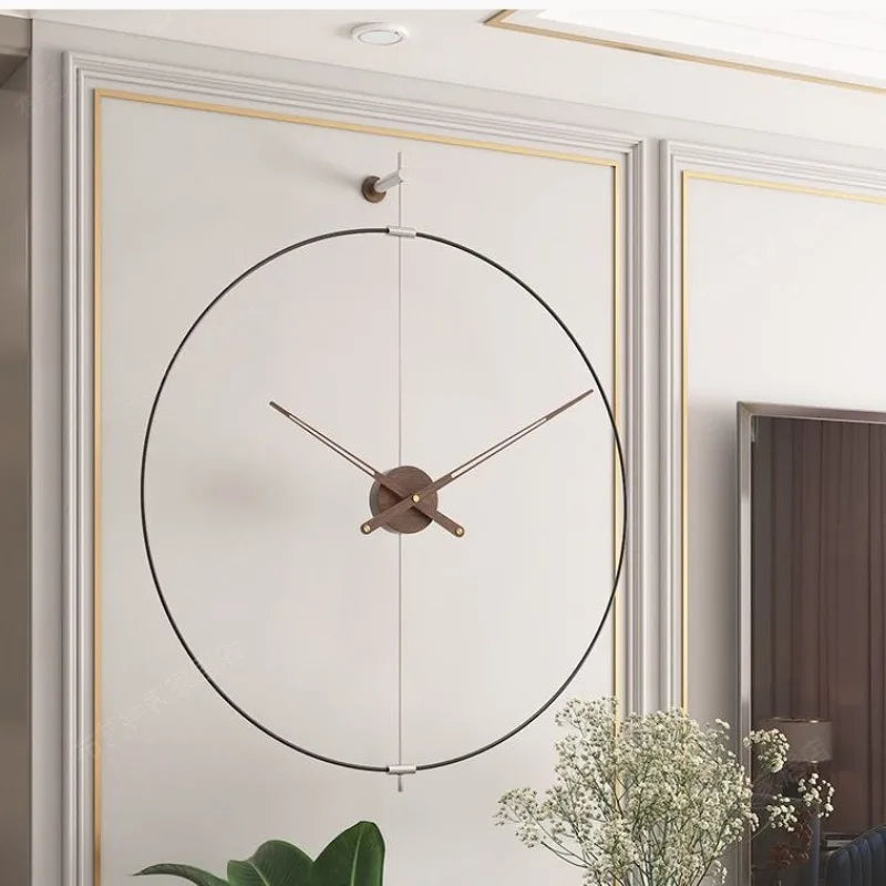 Nordic Large Silent Wall Clock – Minimalist Modern Home Decor Wall Clock Axl