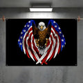 Eagle & God Pattern Flag – Wall Banner for Home & Outdoor Events Decorative Flag Banner Axl White4 100x150cm
