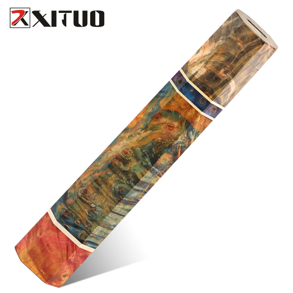 XITUO Handmade Wood & Resin Knife Handle – Gyuto & Sushi Knife Handle Blank Axl Handle01