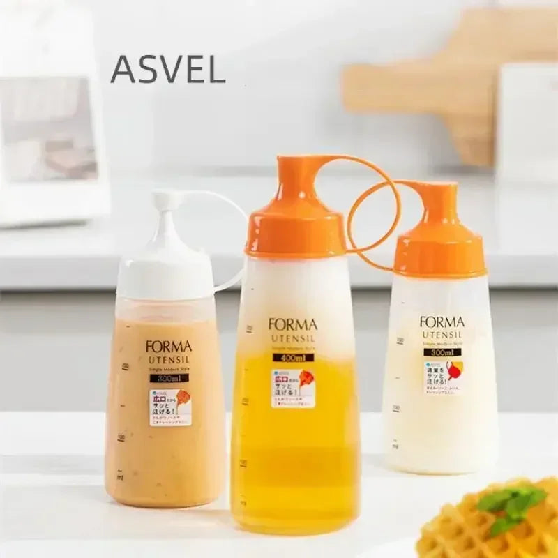Leak-Proof 400ml Squeeze Bottle – Oil, Sauce & Honey Dispenser Condiment Squeeze Bottle Axl