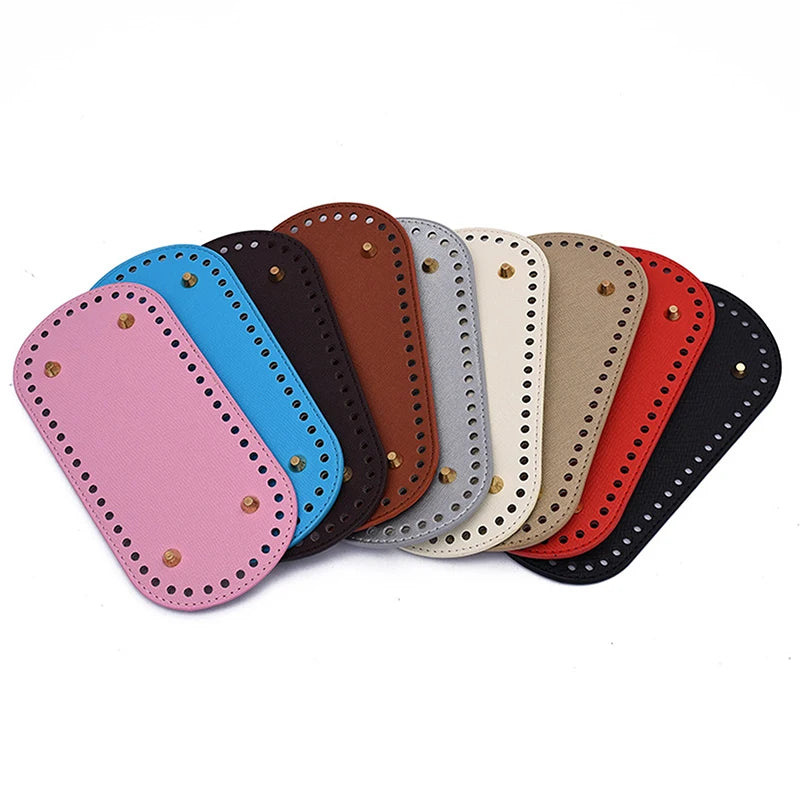 PU Leather Crochet Bag Base 22×10cm | DIY Knitted Bag Bottom Bag Base Insert Axl