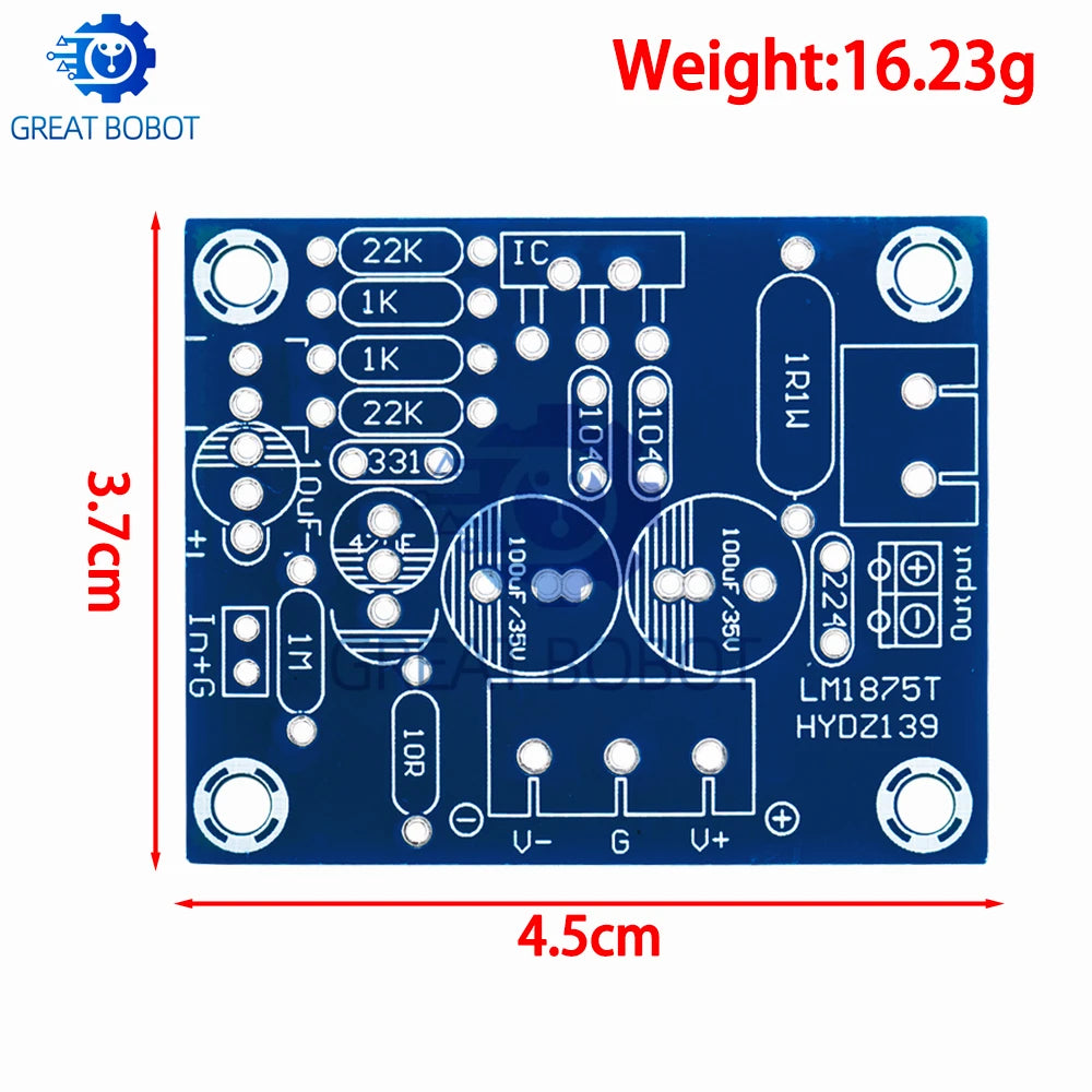 LM1875T 30W Mono Audio Amplifier Board DIY PCB Kit Audio Amplifier Kit Axl