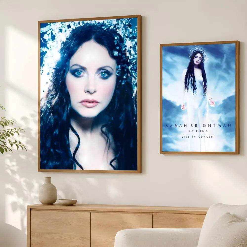 Sarah Brightman La Luna Wall Art Poster – Self-Stick HD Decor Wall Art Poster Axl