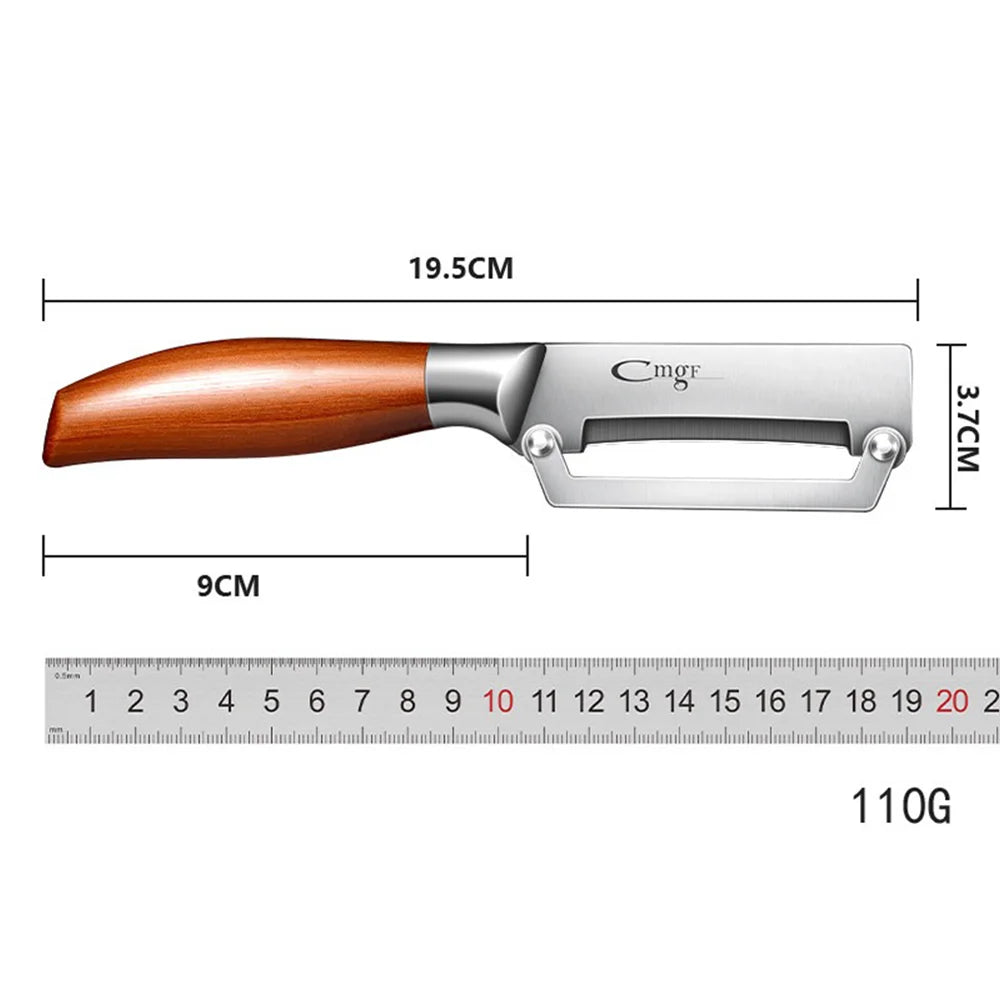 PLYS Stainless Steel Vegetable & Fruit Peeler | Non-Slip Vegetable Peeler Axl