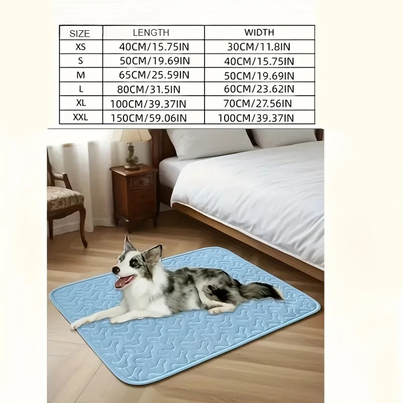 KEMORELA Dog & Cat Cooling Mat – Breathable Summer Ice Pad Pet Cooling Mat Axl