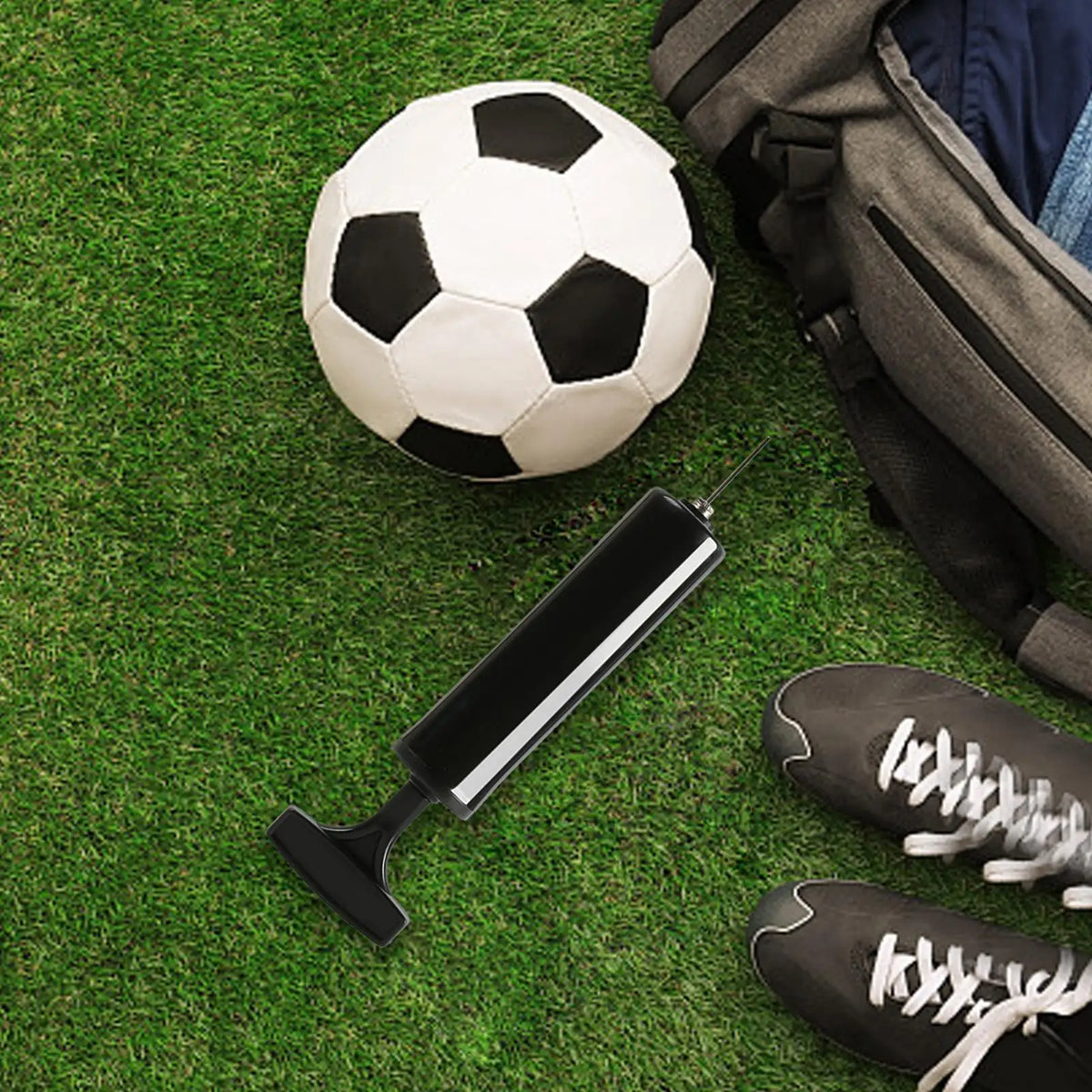 Handheld Sports Ball Pump with Needle – Soccer & Basketball Sports Ball Pump Axl