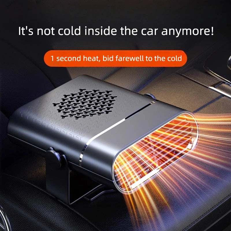 2-in-1 Car Heater & Fan 12V/24V – Windshield Defroster Car Heater Fan Axl