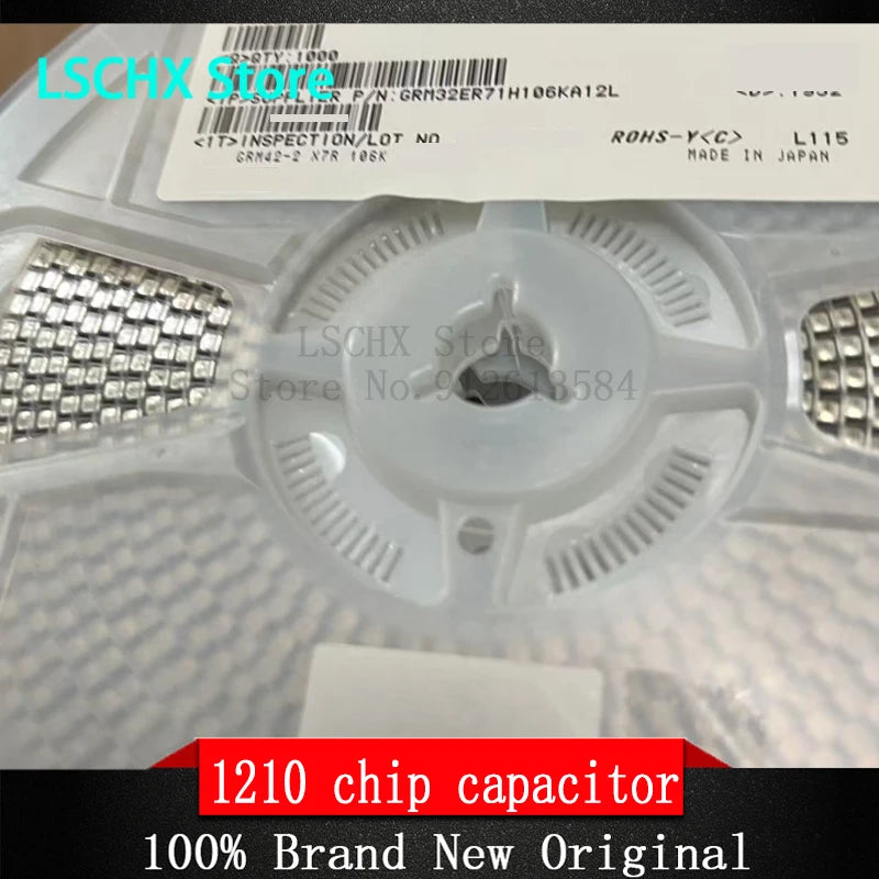1210 SMD Capacitor 1000pcs/Roll X7R X5R – 1µF to 220µF SMD Capacitor Reel Axl 10UF 25V X7R K