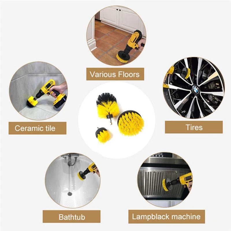 22-Pc Drill Scrubber Brush Kit – Nylon Cleaning Brushes Drill Cleaning Brush Kit Axl