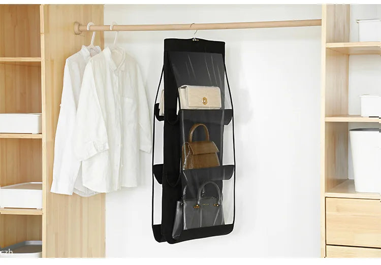 Double-Sided Hanging Wardrobe Bag Organizer | Multi-Layer Hanging Wardrobe Organizer Axl