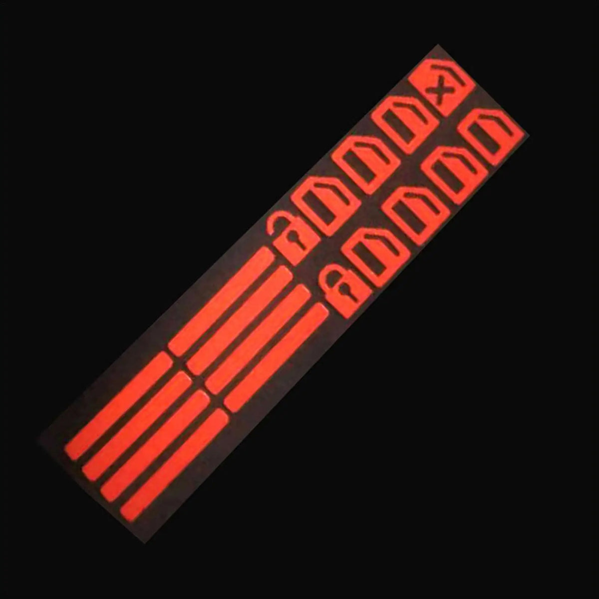 Glow in the Dark Car Button Stickers – Switch Labels | PU Car Interior Stickers Axl