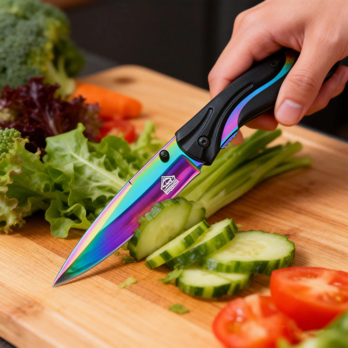S30V Steel Titanium Folding Pocket Knife – Sharp Fruit Paring Knife Folding Pocket Knife Axl