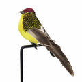 Artificial Feather Bird Clip – Fake Sparrow Garden Decoration Artificial Bird Decor Axl YELLOW