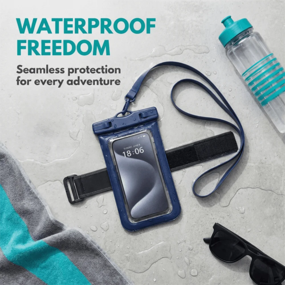Waterproof Phone Pouch Armband & Neck Strap Dry Bag Waterproof Phone Pouch Axl