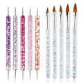 Nail Art Brush Set 8/12/20 Pc – Pointed Line & Detail Brushes Nail Art Brush Set Axl E