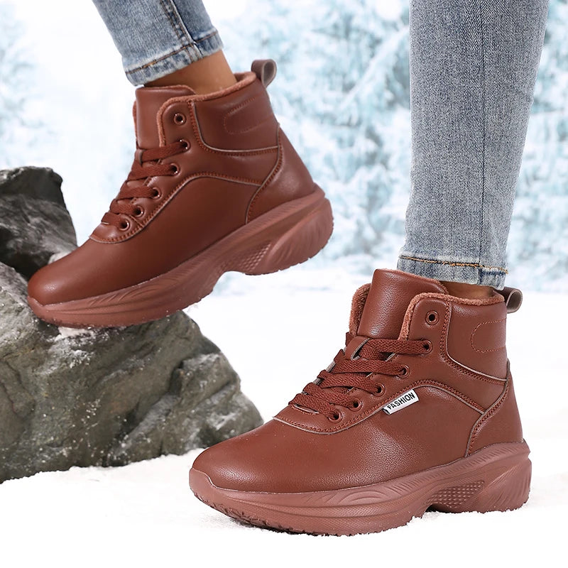 Women's Wide Toe Box Winter Ankle Boots – Warm & Non-Slip Women's Ankle Boots Axl