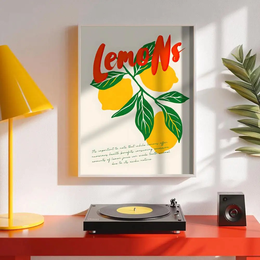 Retro Italian Cocktail Poster – Minimalist Wall Art Sticker Wall Art Sticker Axl